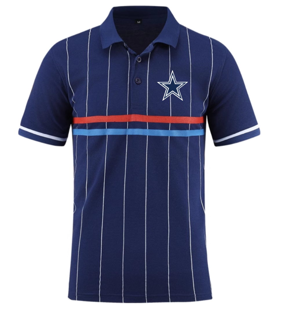 Dallas Cowboys blue Men 2025 NFL polo T shirt
